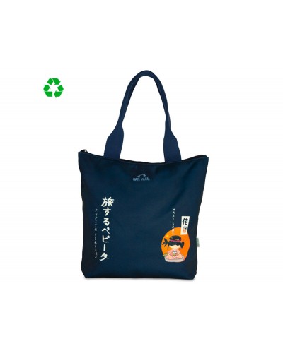 Bolsa con asas pepita viajera japon tote bag 400x450 mm