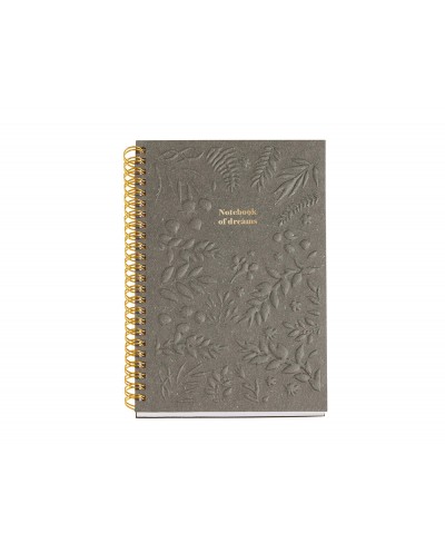 Cuaderno espiral miquelrius british bloom grabado din a5 horizontal 146x214 mm