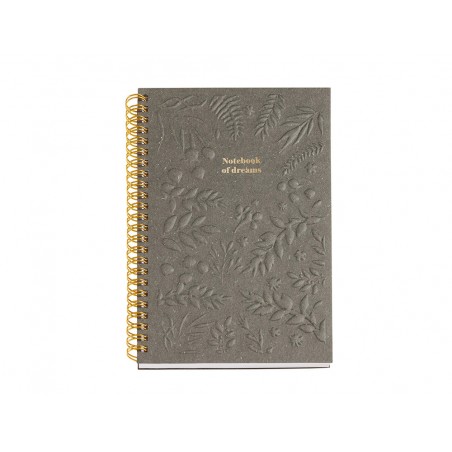 Cuaderno espiral miquelrius british bloom grabado din a5 horizontal 146x214 mm