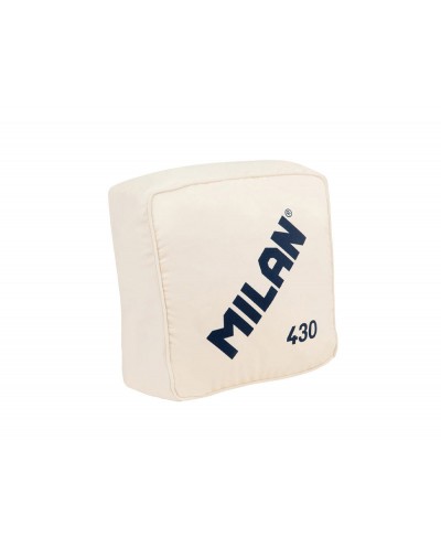 Cojin milan goma 430 since 1918 tejido aterciopelado funda extraible color beige 350x350x160 mm