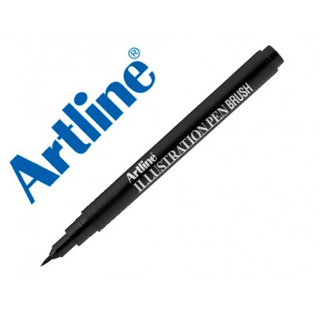 Rotulador artline brush negro illustration pen ek 28filn punta pincel