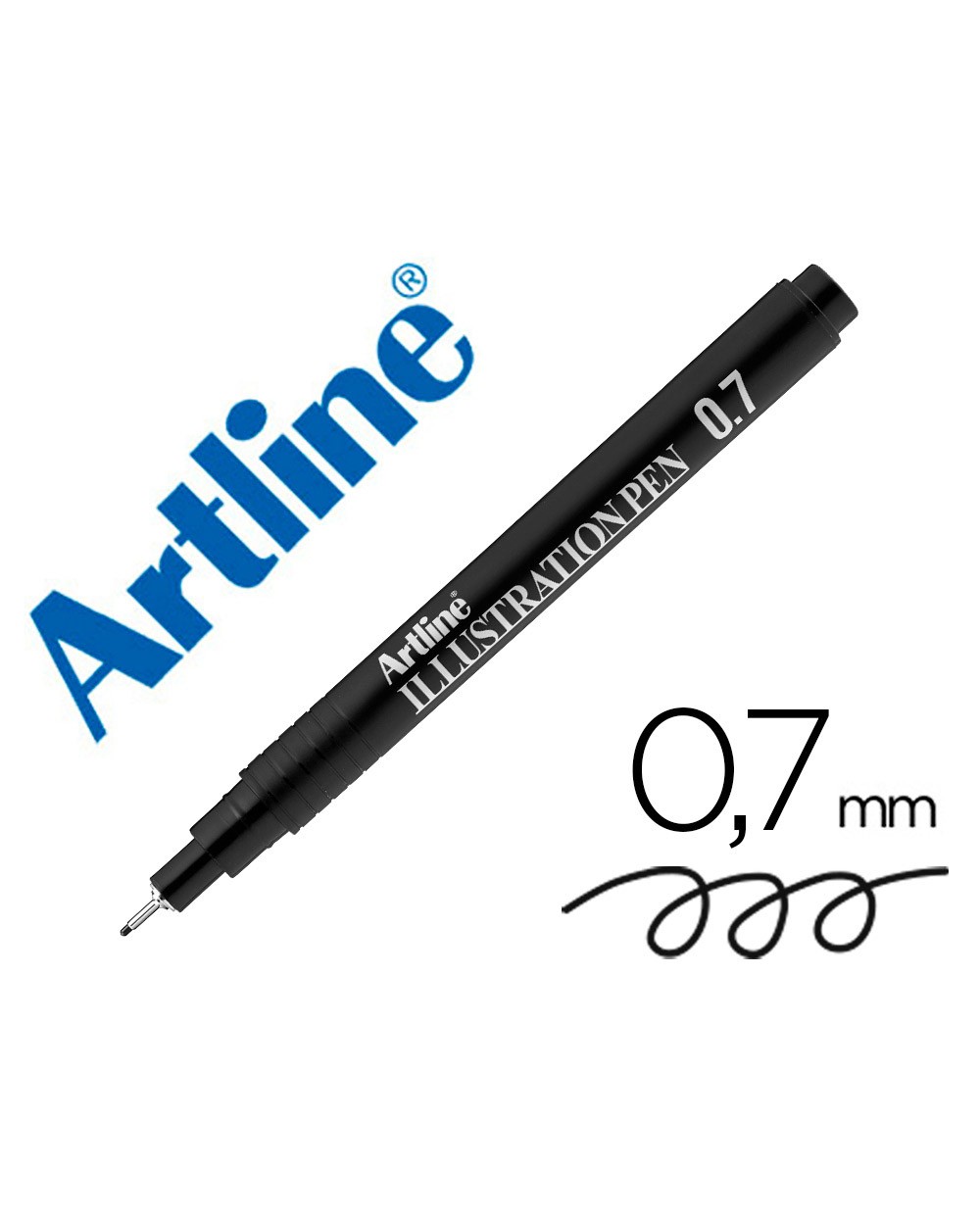 Rotulador artline calibrado micrometrico negro illustration pen ek 287iln punta poliacetal 07mm