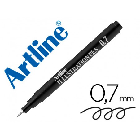 Rotulador artline calibrado micrometrico negro illustration pen ek 287iln punta poliacetal 07mm