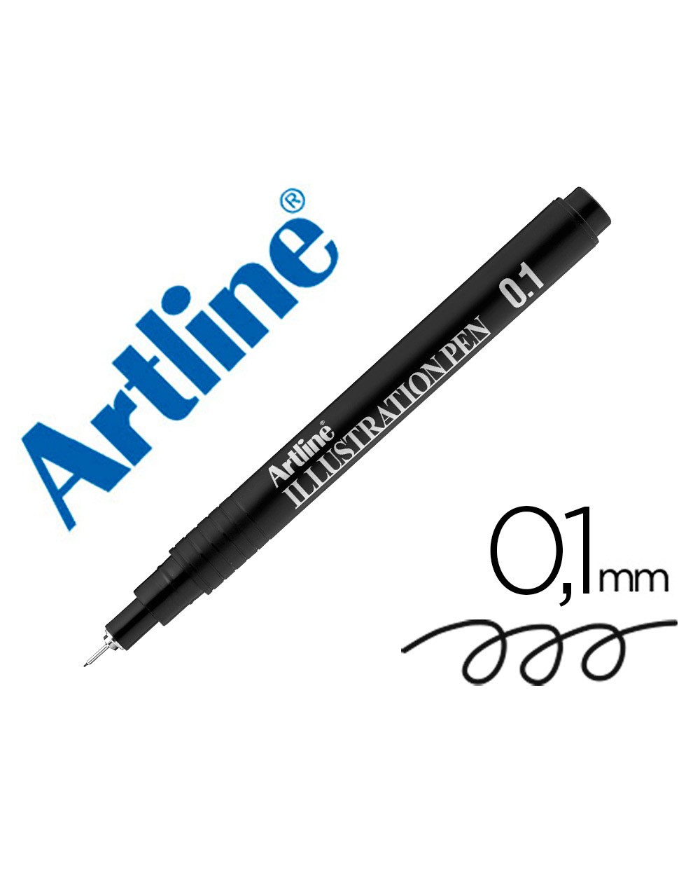 Rotulador artline calibrado micrometrico negro illustration pen ek 281iln punta poliacetal 01mm