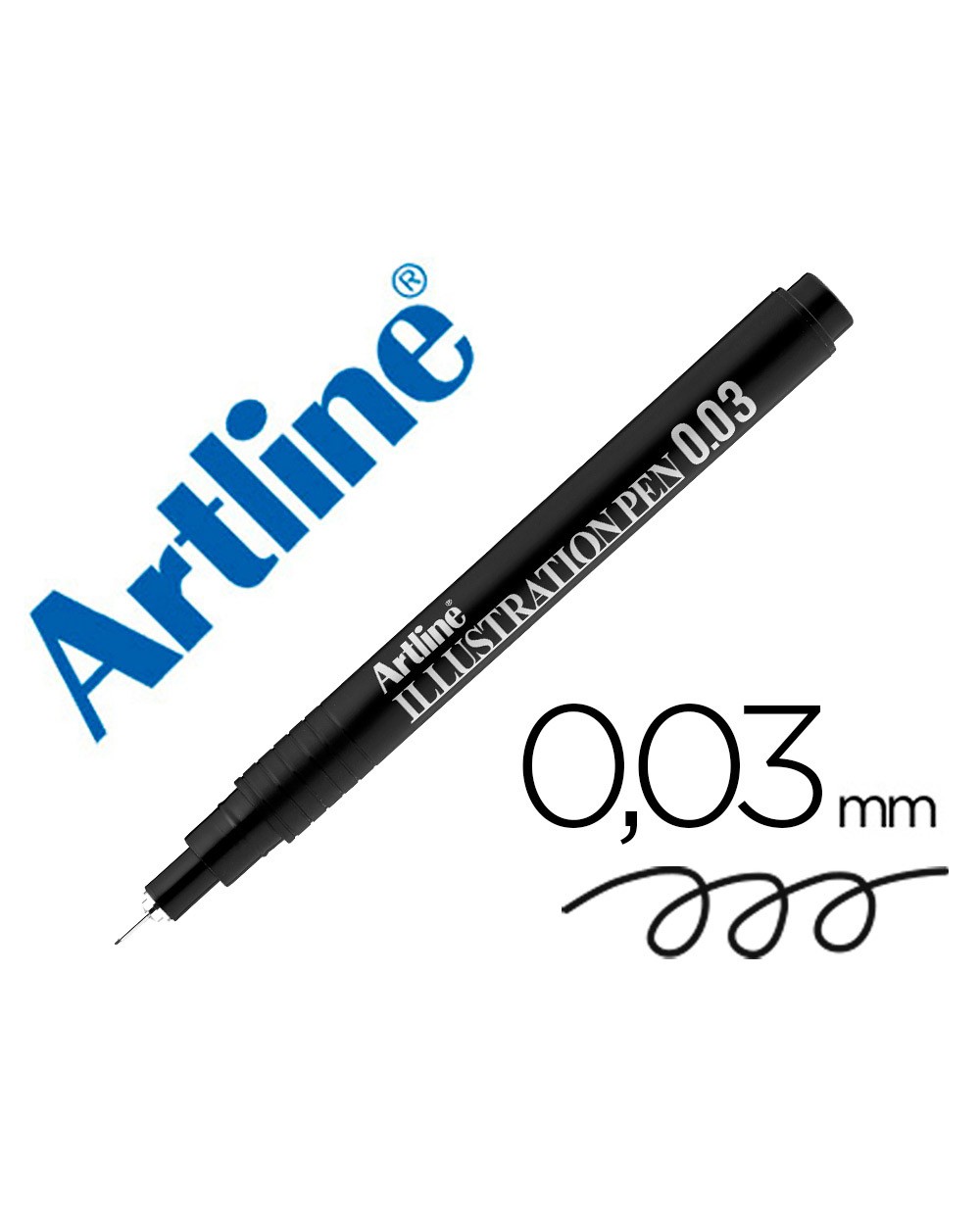 Rotulador artline calibrado micrometrico negro illustration pen ek 2803iln punta poliacetal 003mm