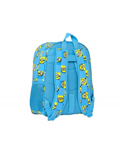 Cartera escolar safta minions minionstatic mochila junior adaptable a carro 320x120x380 mm