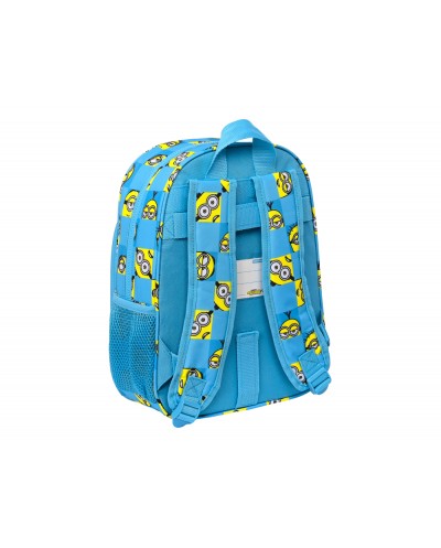 Cartera escolar safta minions minionstatic mochila infantil adaptable a carro 260x110x340 mm