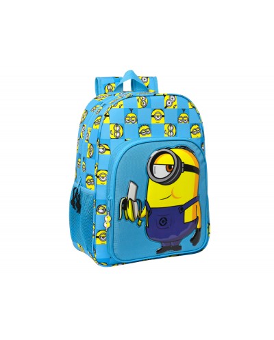 Cartera escolar safta minions minionstatic mochila adaptable a carro 330x140x420 mm