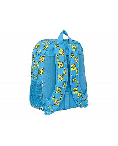 Cartera escolar safta minions minionstatic mochila adaptable a carro 330x140x420 mm
