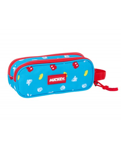 Bolso escolar portatodo safta doble mickey mouse fantastic 60x210x80 mm