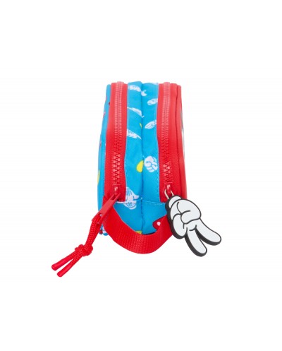 Bolso escolar portatodo safta doble mickey mouse fantastic 60x210x80 mm