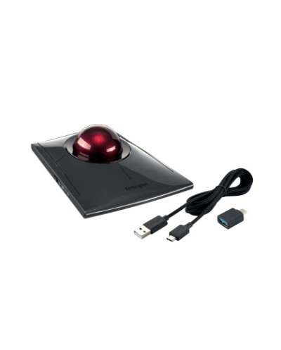 Raton kensington slimblade prp optico trackball inalambrico triple conexion color negro