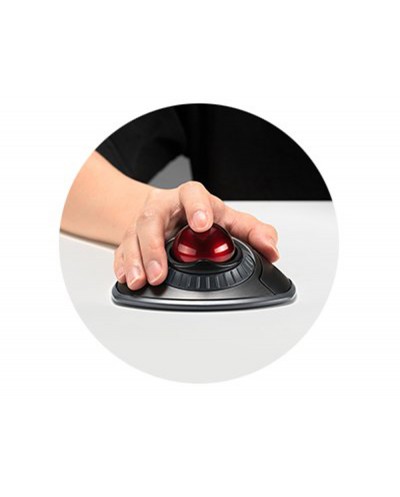 Raton kensington orbit optico trackball inalambrico con anillo desplazamiento color blanco