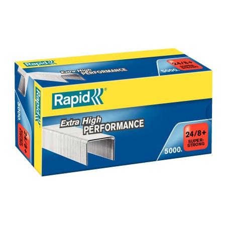 Grapas rapid n 24 8 galvanizada caja de 5000 unidades