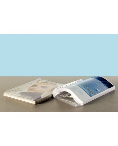 Funda multitaladro leitz con fuelle din a4 con refuerzo 170 mc cristal pack de 10 unidades