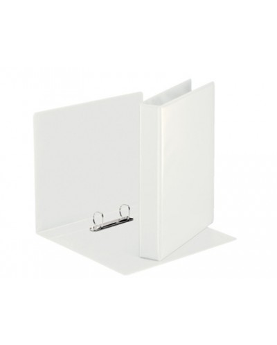 Carpeta canguro esselte basica 2 anillas mixtas 25 mm din a4 plastico color blanco