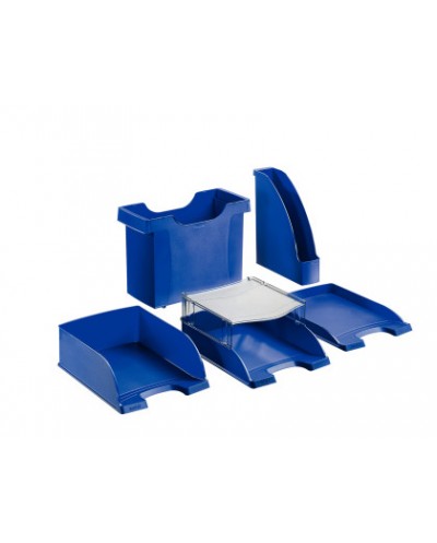 Bandeja sobremesa leitz plus jumbo opaca color azul 255x357x103 mm