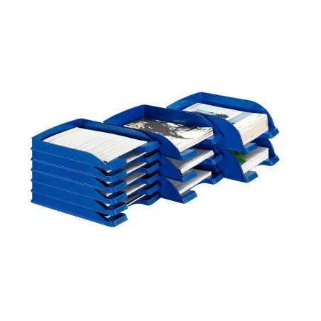 Bandeja sobremesa leitz plus jumbo opaca color azul 255x357x103 mm