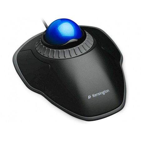 Raton trackball kensington optico orbit con rueda desplazamiento usb cable 150 cm