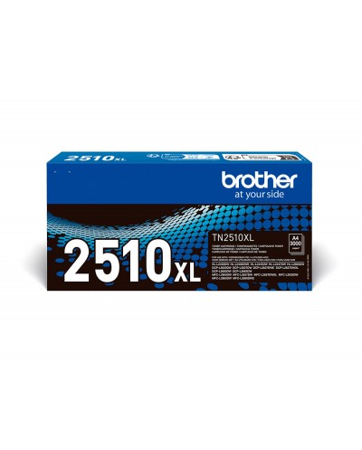 Toner brother tn2510xl mfc l2860dwe l2627dwe l2400dwe negro 3000 paginas