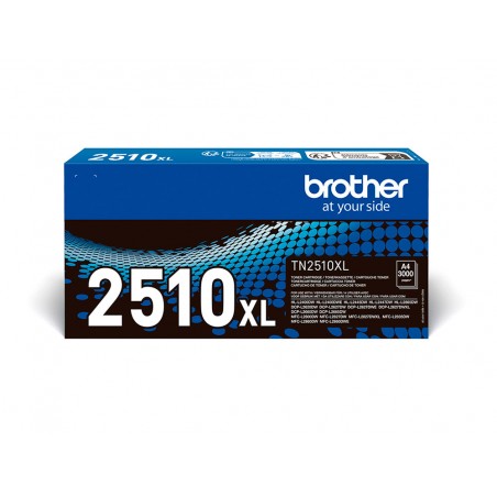 Toner brother tn2510xl mfc l2860dwe l2627dwe l2400dwe negro 3000 paginas