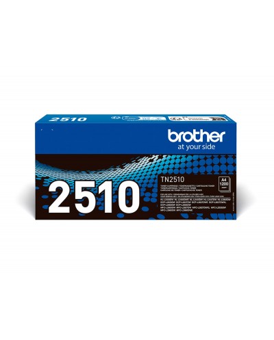 Toner brother tn2510 mfc l2860dwe l2627dwe l2400dwe negro 1200 paginas