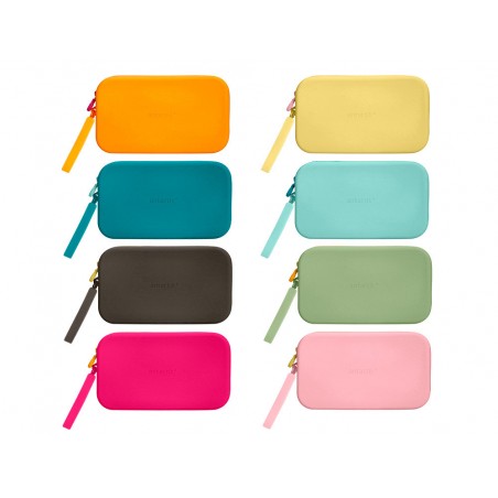 Estuche portatodo antartik tropical dive silicona bolso con asa 190x120x25 mm expositor de 8 unidades