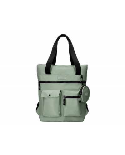 Cartera antartik bolso mochila casual color verde 400x120x390 mm