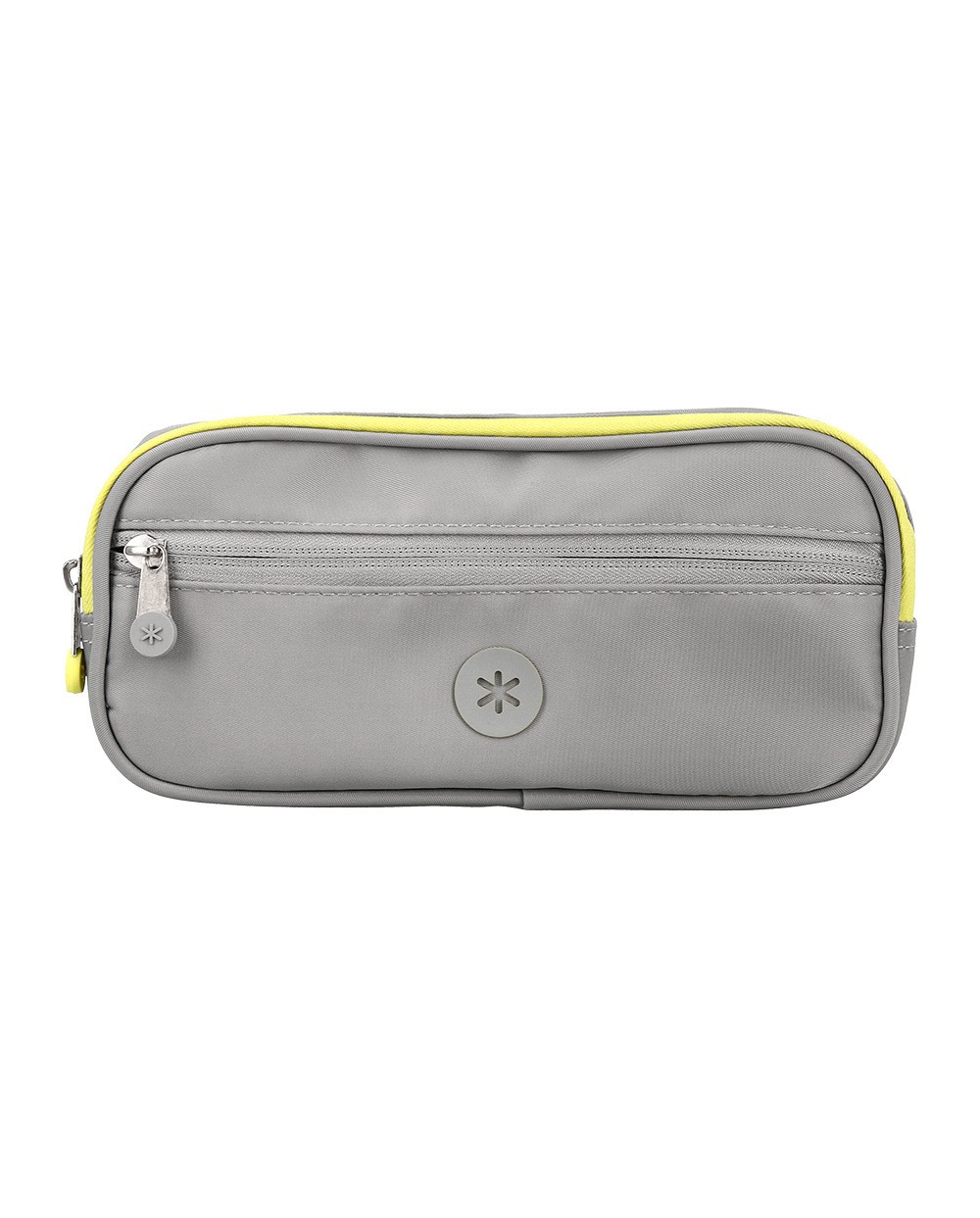 Estuche portatodo antartik 3 compartimentos companero de mochila color gris 100 x 60 x 220 mm