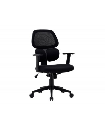 Silla q connect oficina ancona malla base metalica alt max 1110 anc 660 prof 590 ruedas premium color negro