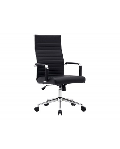 Silla q connect escritorio bosa simil piel base metalica alt max 1130 anc 550 prof 630 mm ruedas premium color negro