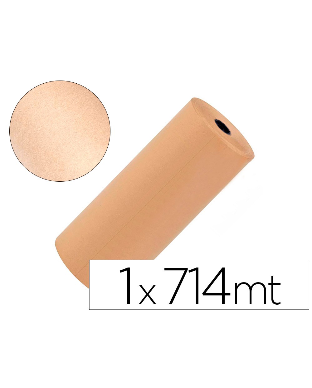 Papel kraft liderpapel marron bobina 1 mt x 714 mt especial para embalaje peso 50 kg
