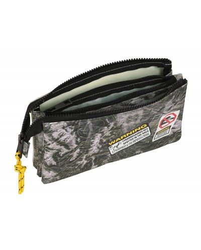 Bolso escolar portatodo safta triple jurassic world warning 30x220x120 mm