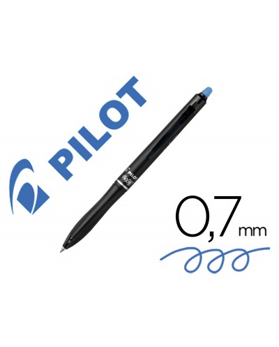 Boligrafo pilot frixion ball plus borrable 07 mm punta media azul