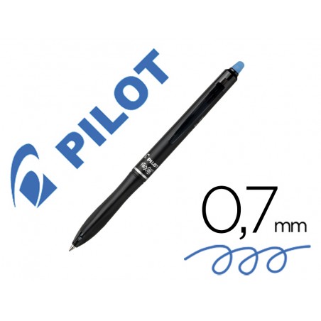 Boligrafo pilot frixion ball plus borrable 07 mm punta media azul