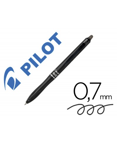 Boligrafo pilot frixion ball plus borrable 07 mm punta media negro