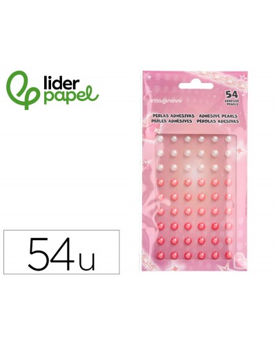 Pegatinas imaginovo gemas blancas y rosas brillantes con relieve para todas superficies 190x105 mm en