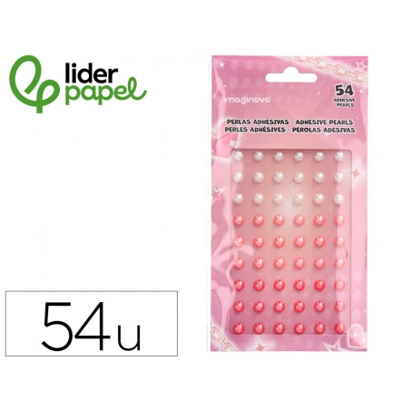 Pegatinas imaginovo gemas blancas y rosas brillantes con relieve para todas superficies 190x105 mm en