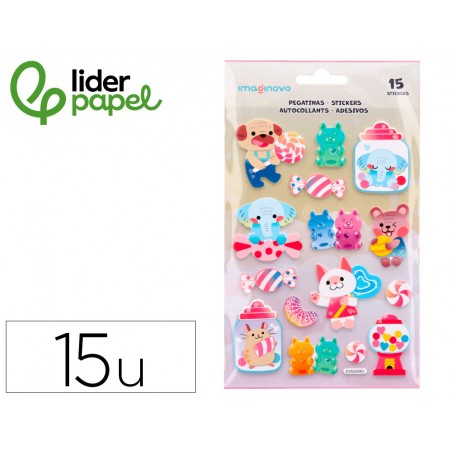 Pegatinas imaginovo dulces magic dreams con relieve 210x130 mm en blister