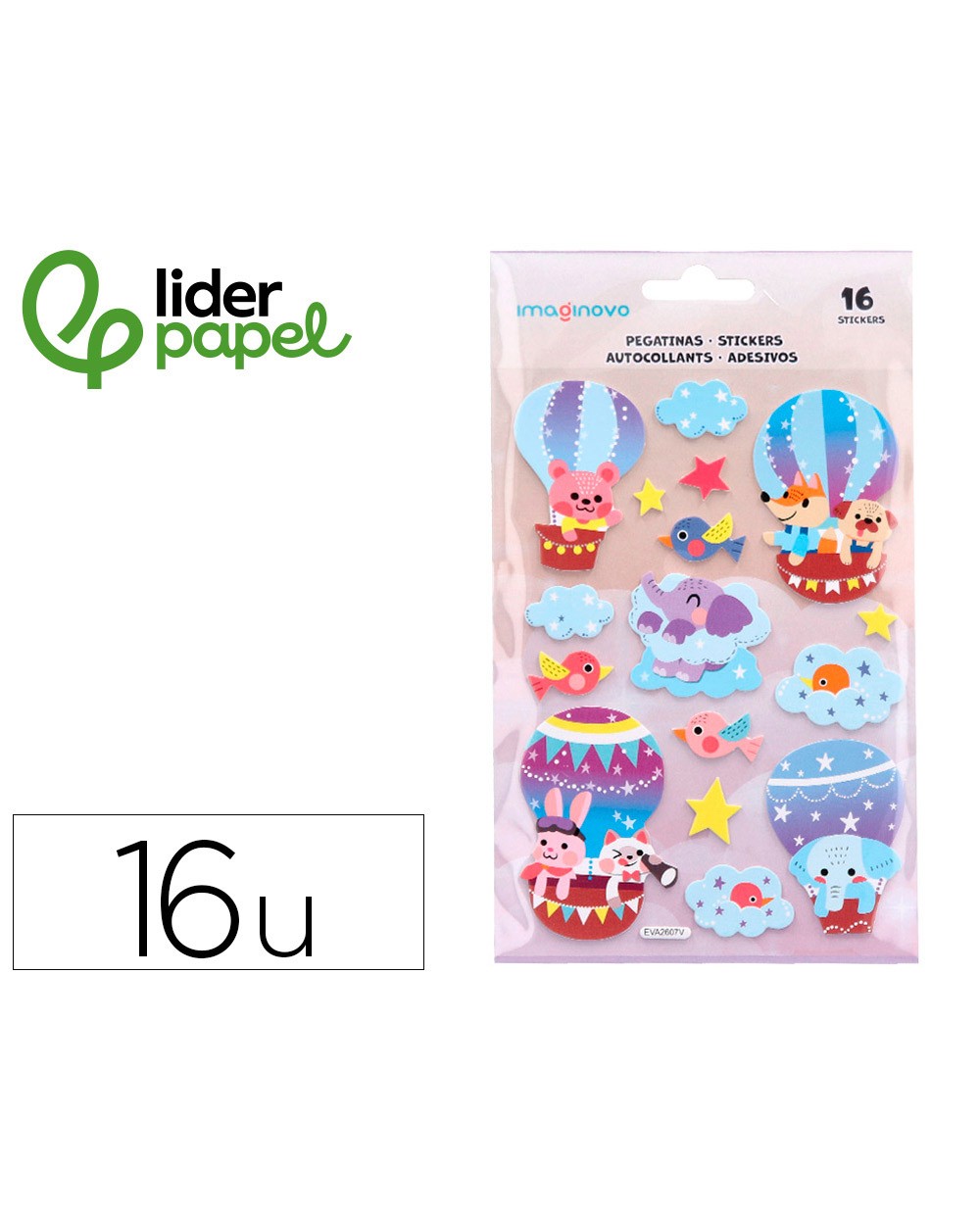 Pegatinas imaginovo globo magic dreams con relieve 210x130 mm en blister
