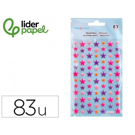 Pegatinas imaginovo estrellas magic dreams con relieve 190x105 mm en blister