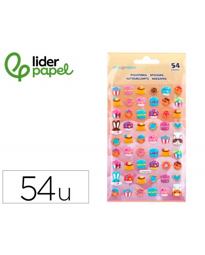 Pegatinas imaginovo dulces magic dreams con relieve 190x105 mm en blister