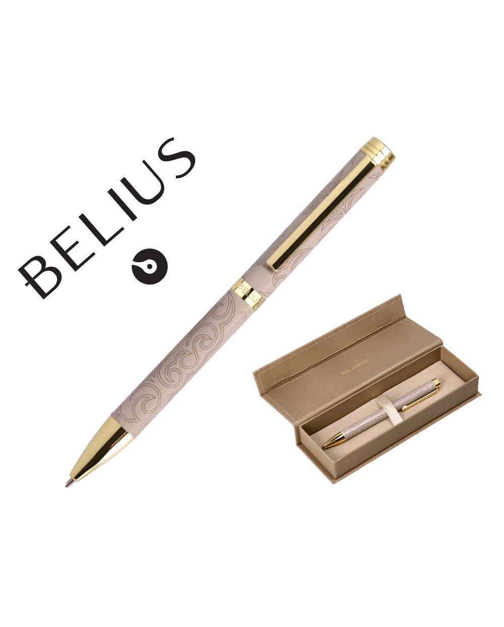 Roller belius wild west aluminio color verde dorado tinta color negro caja de diseno