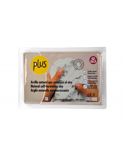 Pasta de modelar sio 2 plus color blanco natural paquete de 1 kg