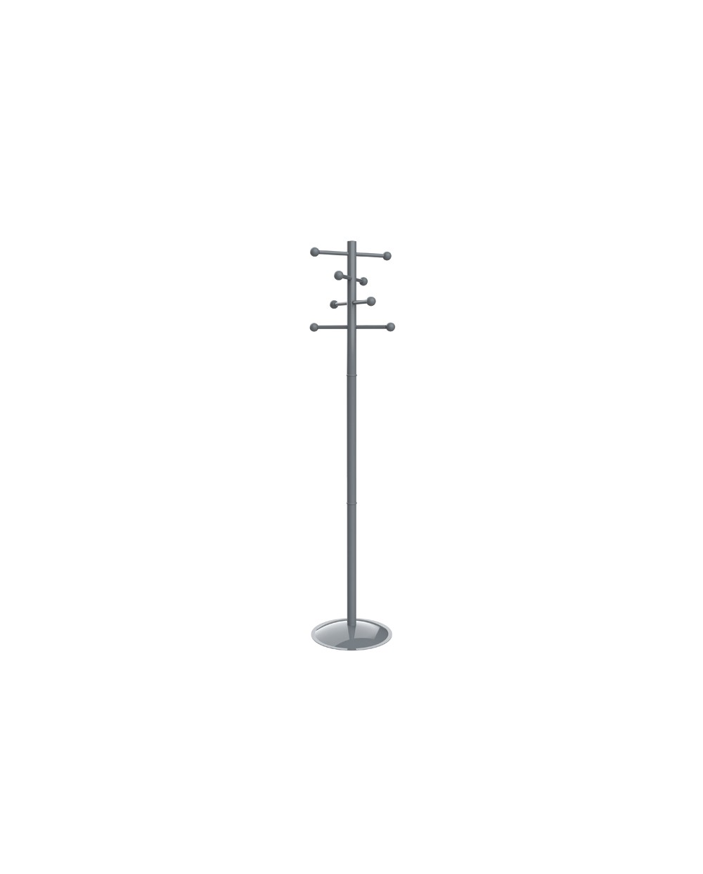 Perchero maul saphir lite 8 colgadores color gris altura 171 cm