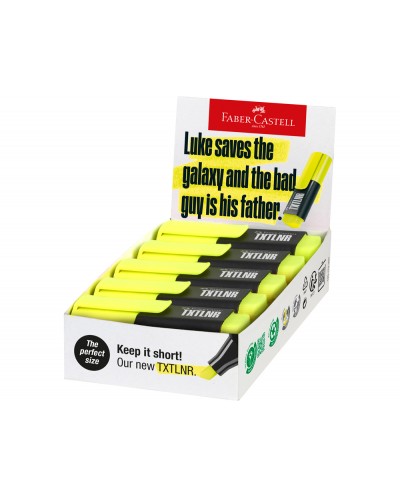 Rotulador faber castell neon txtlnr fluorescente amarillo