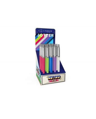 Boligrafo parker jotter original 90 aniversario expositor de 20 unidades colores surtidos