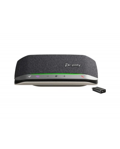Altavoz poly sync 20 ms plus con microfono sonido full duplex conexion usb c