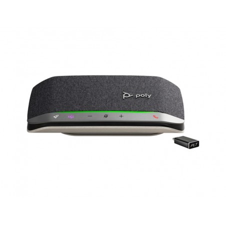 Altavoz poly sync 20 ms plus con microfono sonido full duplex conexion usb c
