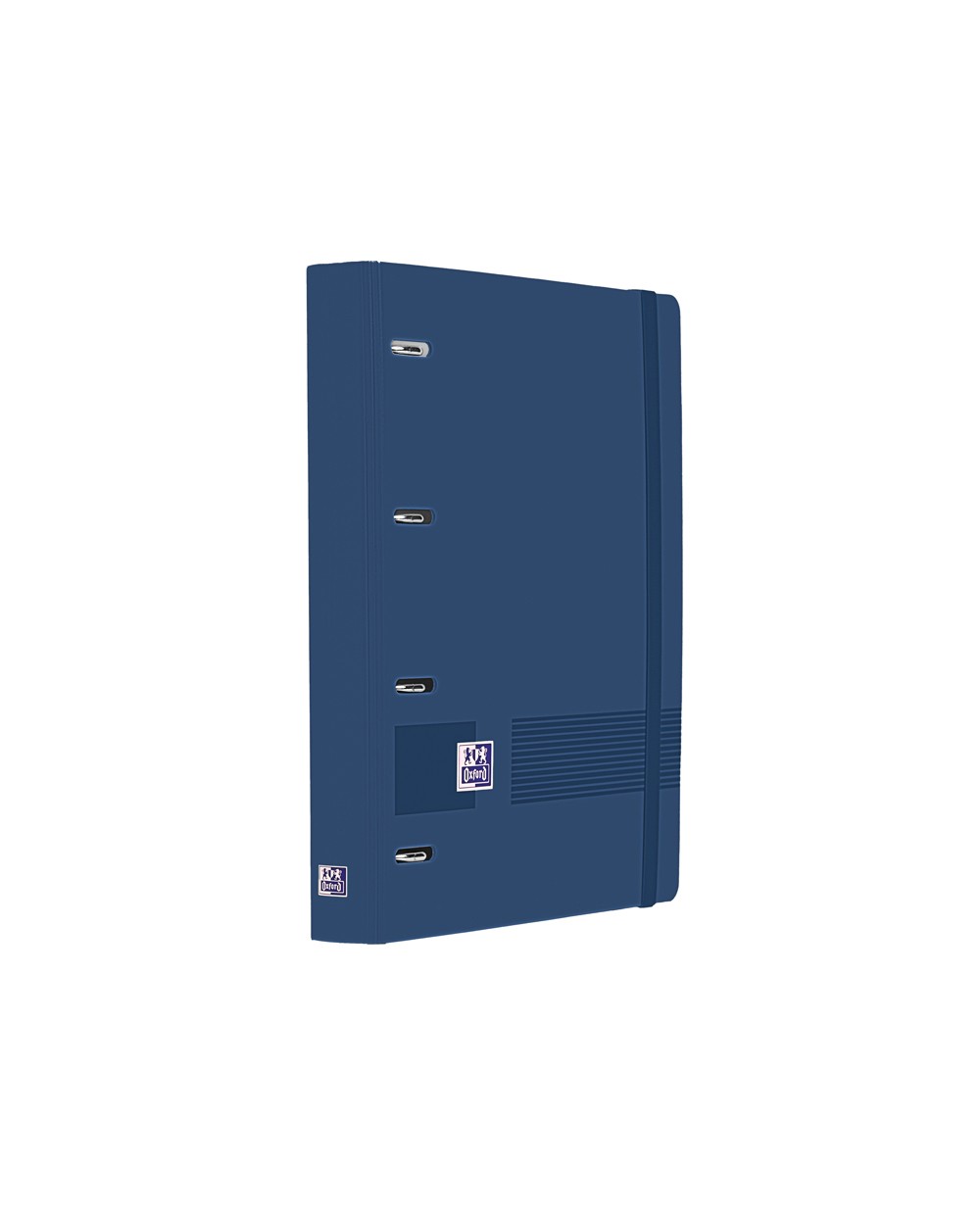 Carpeta 4 anillas oxford europeanbinder livego tapa polifoam din a4 recambio 120 hojas cuadro 5 mm azul